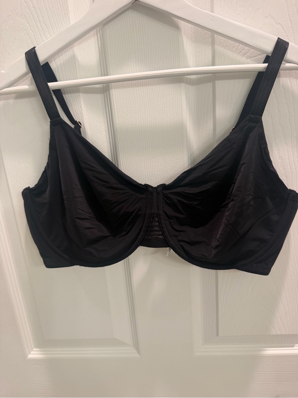 Le Mystère Second Skin Underwire Minimizer Bra Black 38DD / 38E